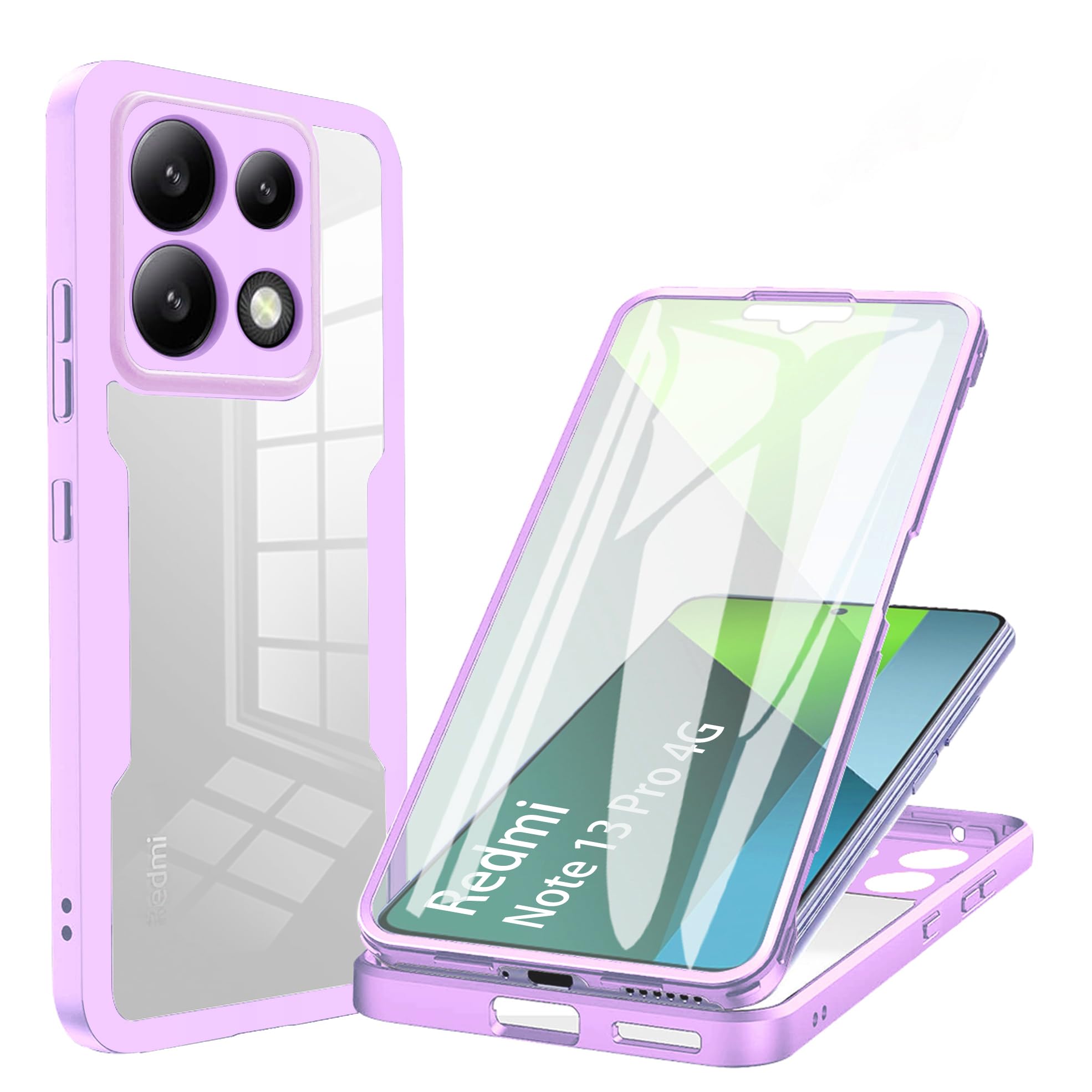 CENHUFO Coque Samsung A54 5G, Antichoc Housse Avec Protection D'écran, 360° Protégé Téléphone