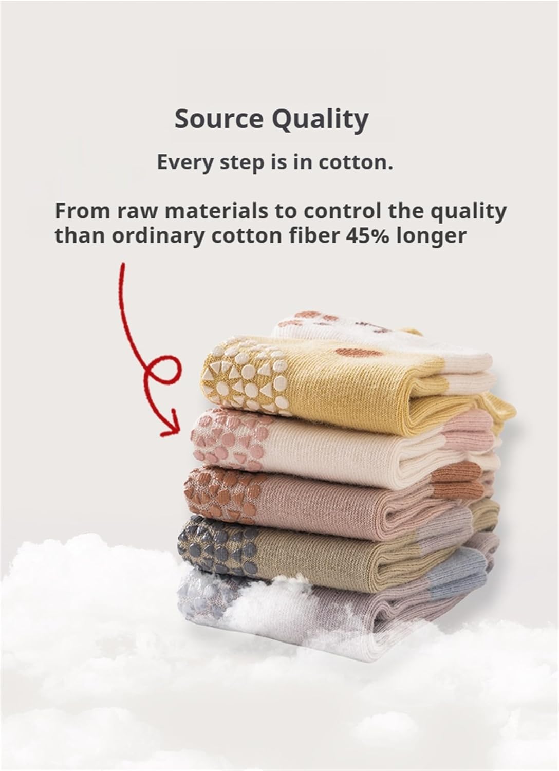 Baby Toddler Knee High Non Slip Socks Girl Boy Non-Skid Socks Newborn Infant Floor Crawling Stockings 5 Packs - Image 6