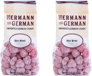 Hermann the German Hard Candy - Imported - Pack of 2 (Hot Wine)
