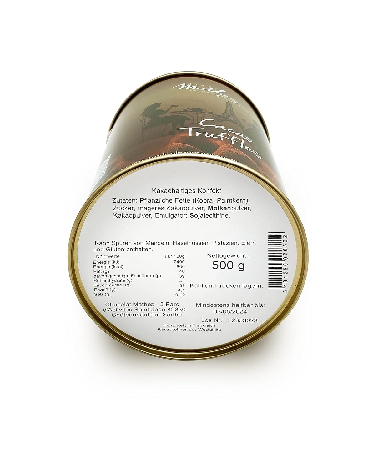 500g Chocolat Mathez Fine French Cocao Powdered Chocolate Truffles Fantaisie