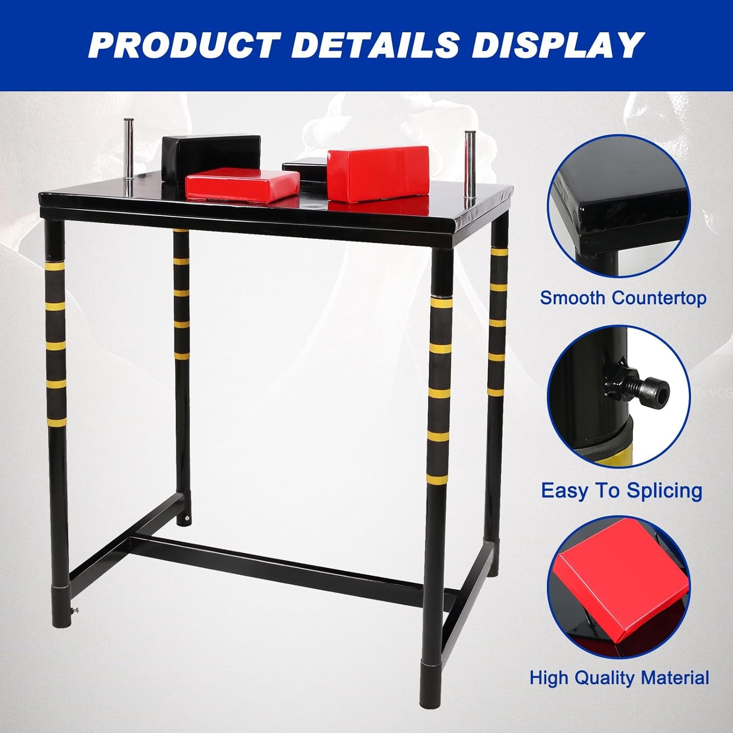 INNOLIFE Arm Wrestling Table, Arm Wrestling Battle Table, Arm Wrestling Table with Detachable Wrist Force for Home Gym