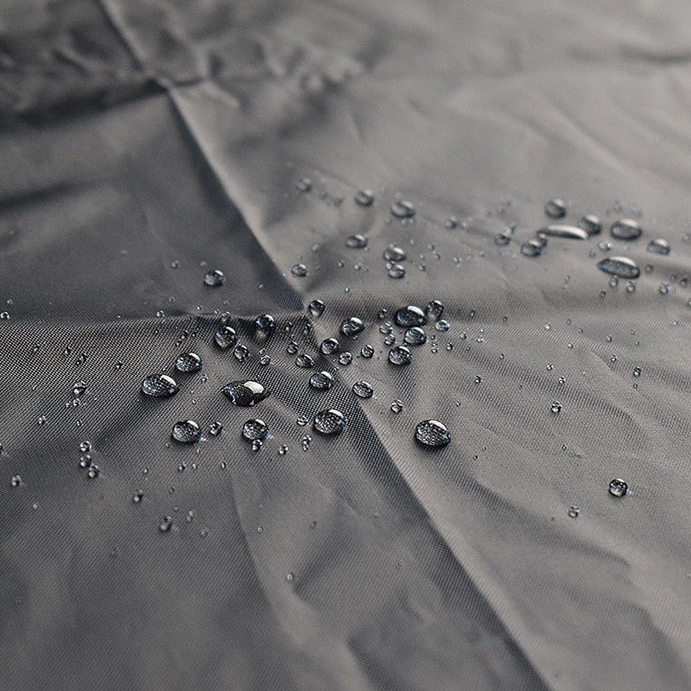 Set Ricambio Tessuto Per Dondolo Giardino 3 Posti - Oxford 210D Impermeabile, Grigio, 164x114x15 Cm - Foto 12