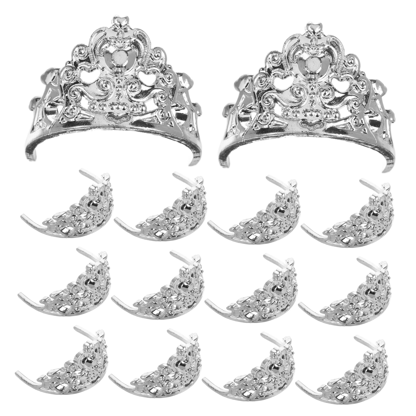 ORFOFE20pcs Doll Crown Mini Dolls Mini Crown for Dolls Mini Headdress Dolls Mini Crown Dolls Decors Dolls Toy Crown Dress up Crown Dolls Jewelry Dolls Mini Jewelry Silver Plastic