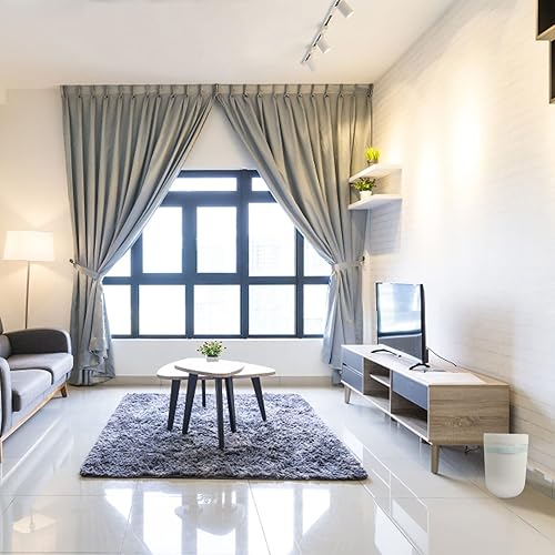 Miniatura 6 de Bolsas de basura de 3.2 galones, 100 bolsas de basura para baño, correa azul, bolsas de basura para cocina (blanco) con cordón de embalaje rápido,