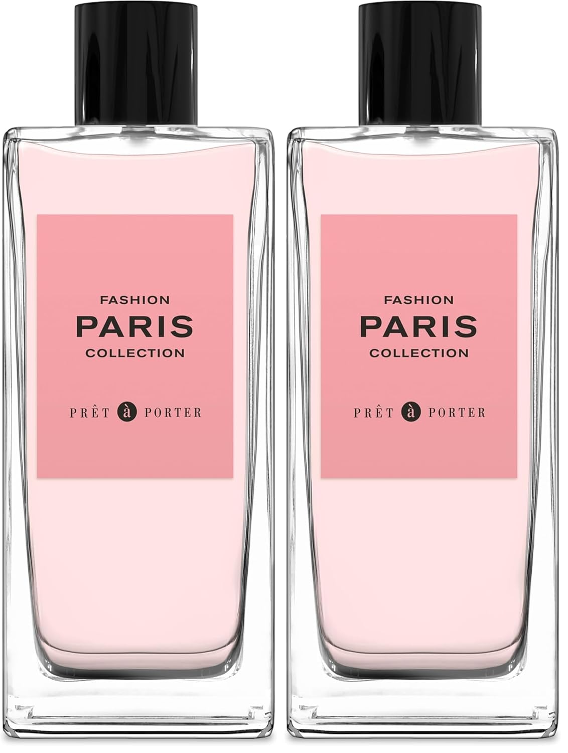 Pret à Porter City Collection Paris Eau de Parfum 100 ml(3.3 oz)(Pack of 2), Notes of Rose, Musk, and Amber, Women's Fragrance, Long Lasting, Everyday Fragrance, Travel Size