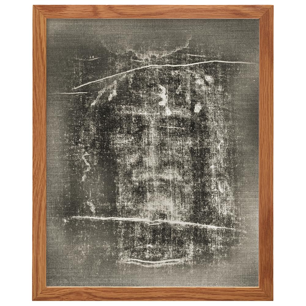 Jesus Wall Decor FRAMED - Jesus Christ - Shroud of Turin Photo Picture Wall Art Print- Catholic Gifts, Religious Christian Wall Decor for Pastor, Priest, Ordained Minister - 8x10 Poster