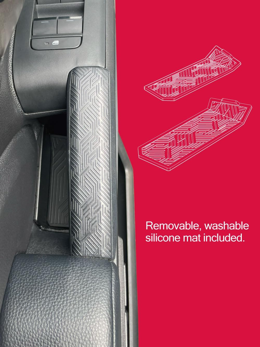 Door Side Storage Organizer for TACOMA & 4RUNNER, Black Interior Accessories Compatible with Toyota Tacoma（N400, 2024+ model year）, 4Runner (N500, 2025+ model year Models