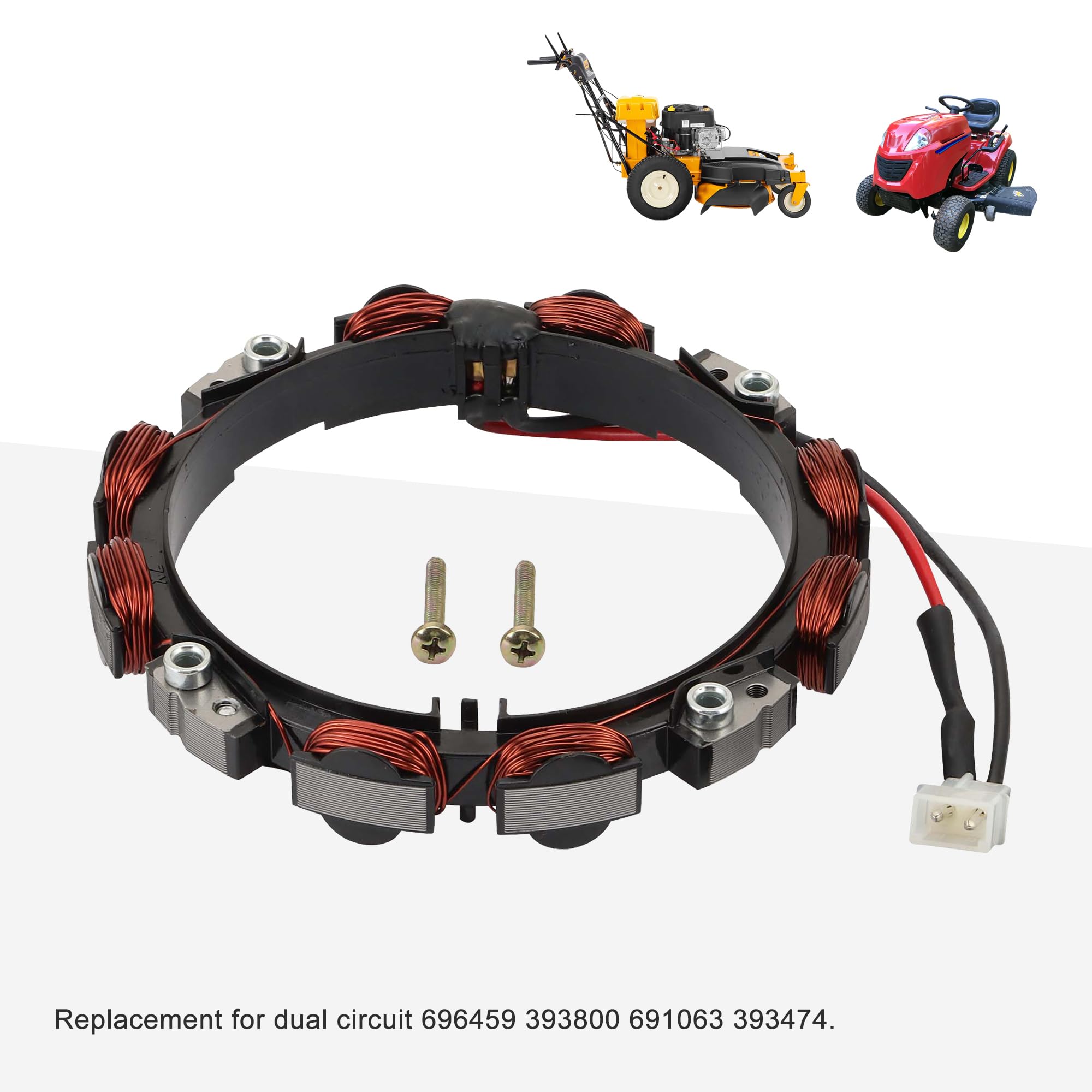 GOOFIT Générateur Magneto Alternateur Bobine Stator Remplacement pour dual circuit 696459 393800 691063 393474