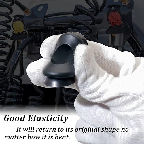 Miniatura 3 de Glad Hands Juego de 4 sellos de mano Glad universales Gladhand de aluminio para manguera de aire de emergencia, servicio de acoplamiento de freno,