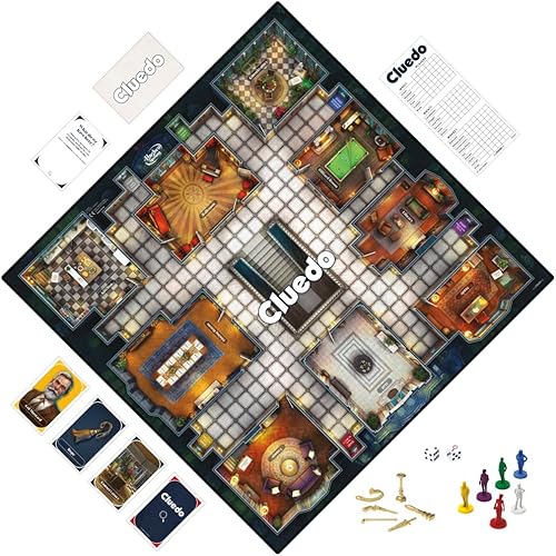 Miniatura 5 de Cluedo - Juego de mesa para niños de 8 años en adelante, clásico reinventado para 2-6 jugadores, juegos misteriosos de detectives, tiempo en familia