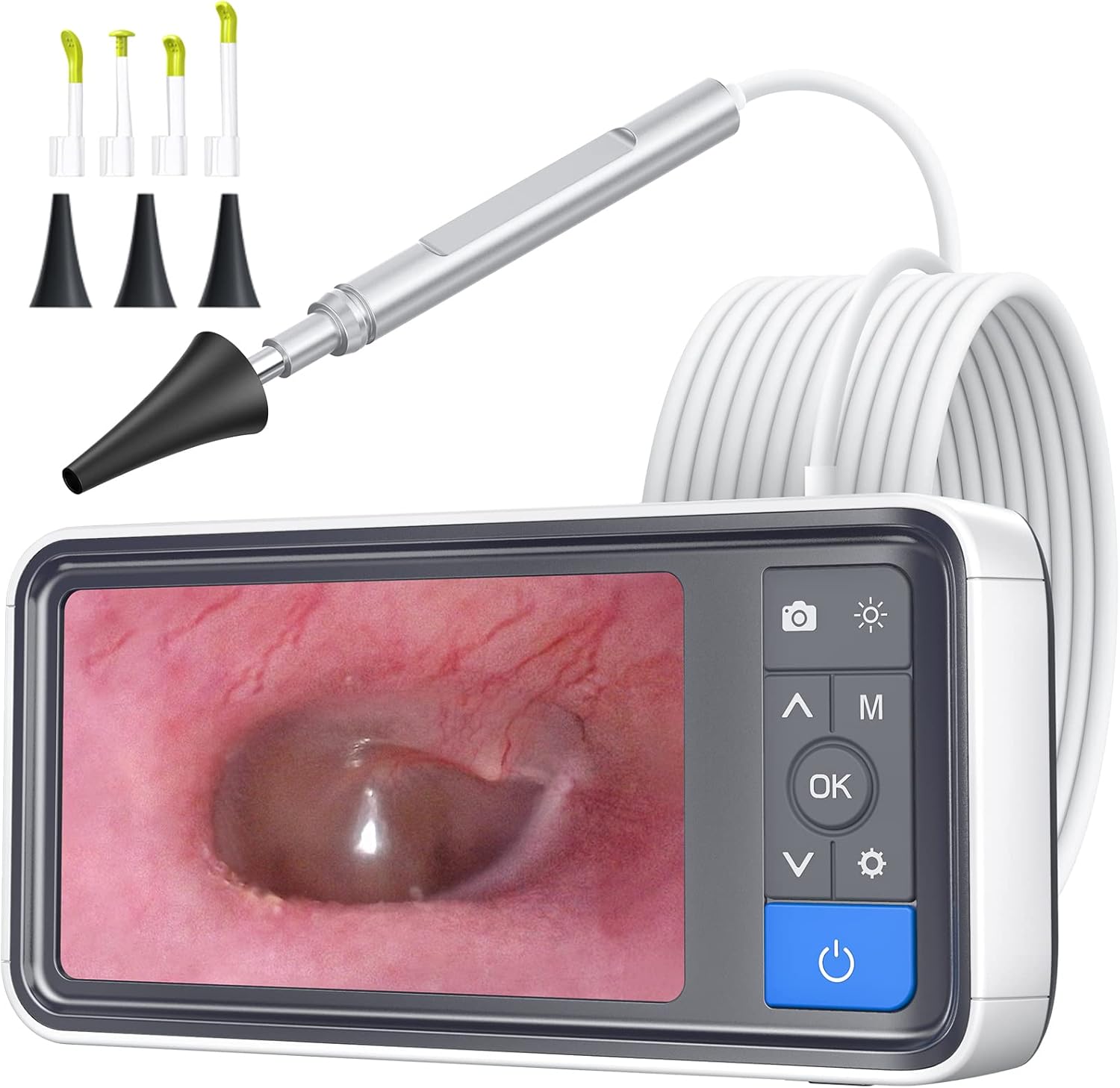 ScopeAround Otoscope Ear Camera with 4.5" IPS Screen, 1920x1080 FHD Smart Visual Ear