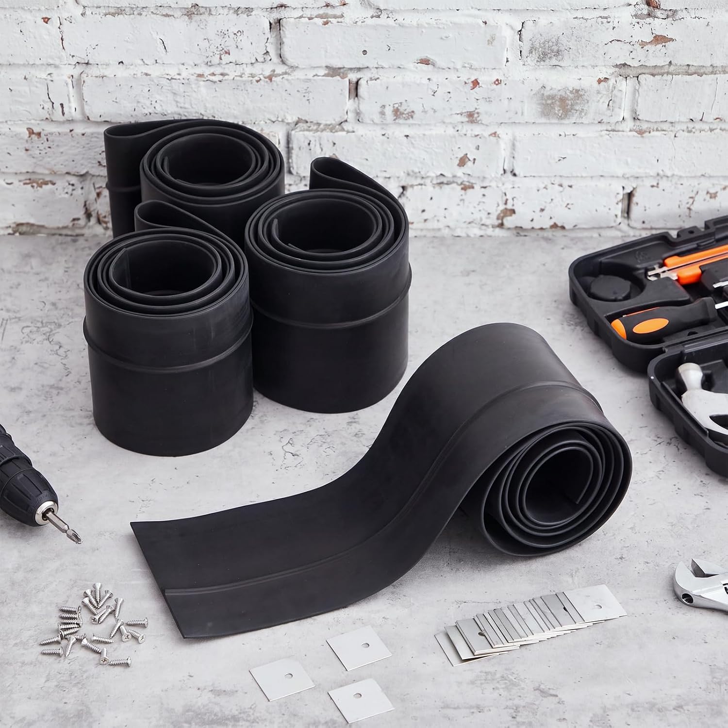 Sivak 4 Pcs 5.2 Inch Universal Fender Flares Edge Trim Rubber, 5.74 ft