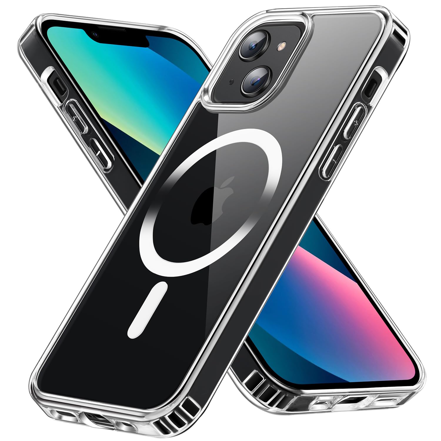 For Iphone 13 Iphone 14 Phone Case Clear Compatible Magsafe