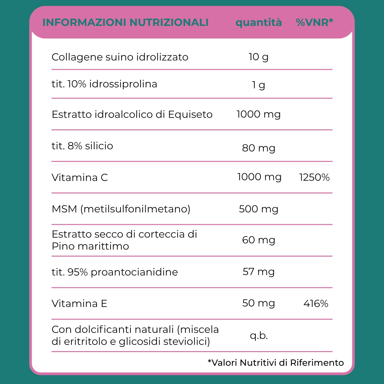 KIROS KOLLAGEN STRAWBERRY – 30 Bustine - Gusto Fragola | Collagene Idrolizzato 10g con Vitamina C, MSM, Silicio ed Equiseto – Integratore per Articolazioni, Pelle, Capelli e Unghie