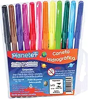 Caneta Hidrográfica, Planeta T, Estojo com 12 Cores
