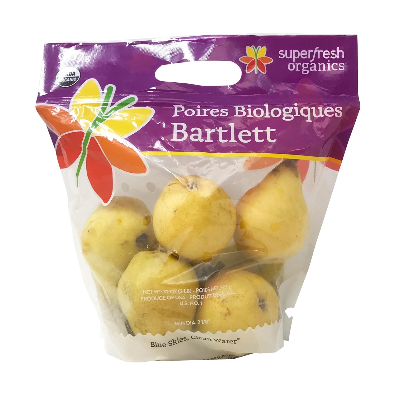 Organic Pear Bartlett Bag, 32 Ounce