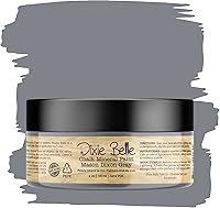 Vista 104 de Dixie Belle Paint Company - Pintura con acabado de tiza para muebles, color blanco lino (Drop Cloth), 8 fl oz, pintura mineral color blanco lino mate
