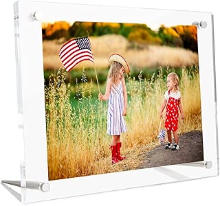 8.5x11 8x10 Clear Acrylic Picture Frame Tabletop, Lucite Plexilgass Picture Frames for Photos Poster Certificate Signs Artwork Art Print Tabletop Display - A4 Letter Size (Full Frame 9.5x13.5 inch) - coolthings.us