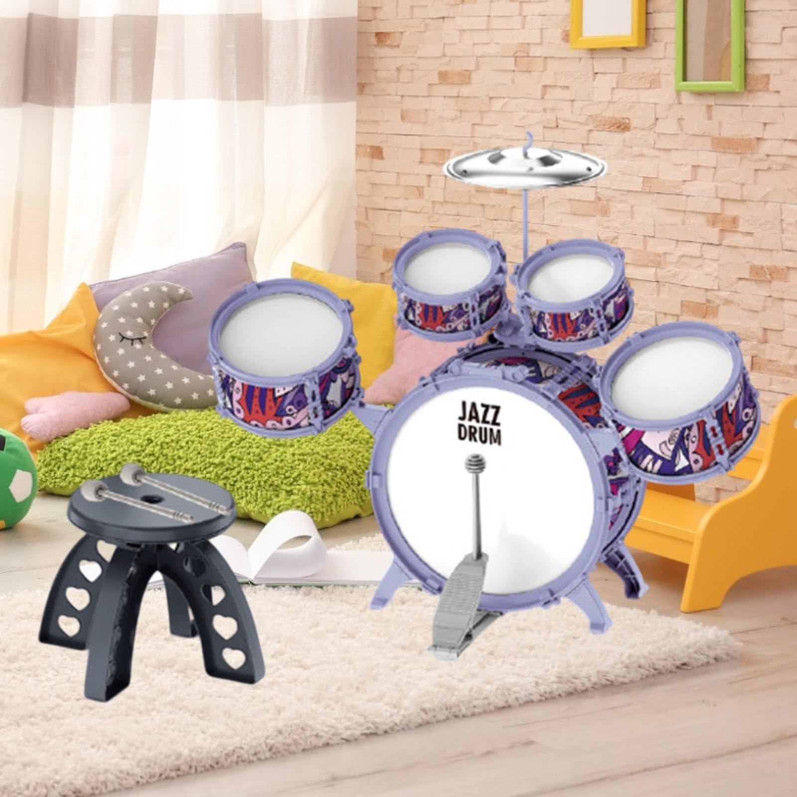 Bambini per Bambini Strumento a Percussione Set per La Festa Regalo di Compleanno del Concerto