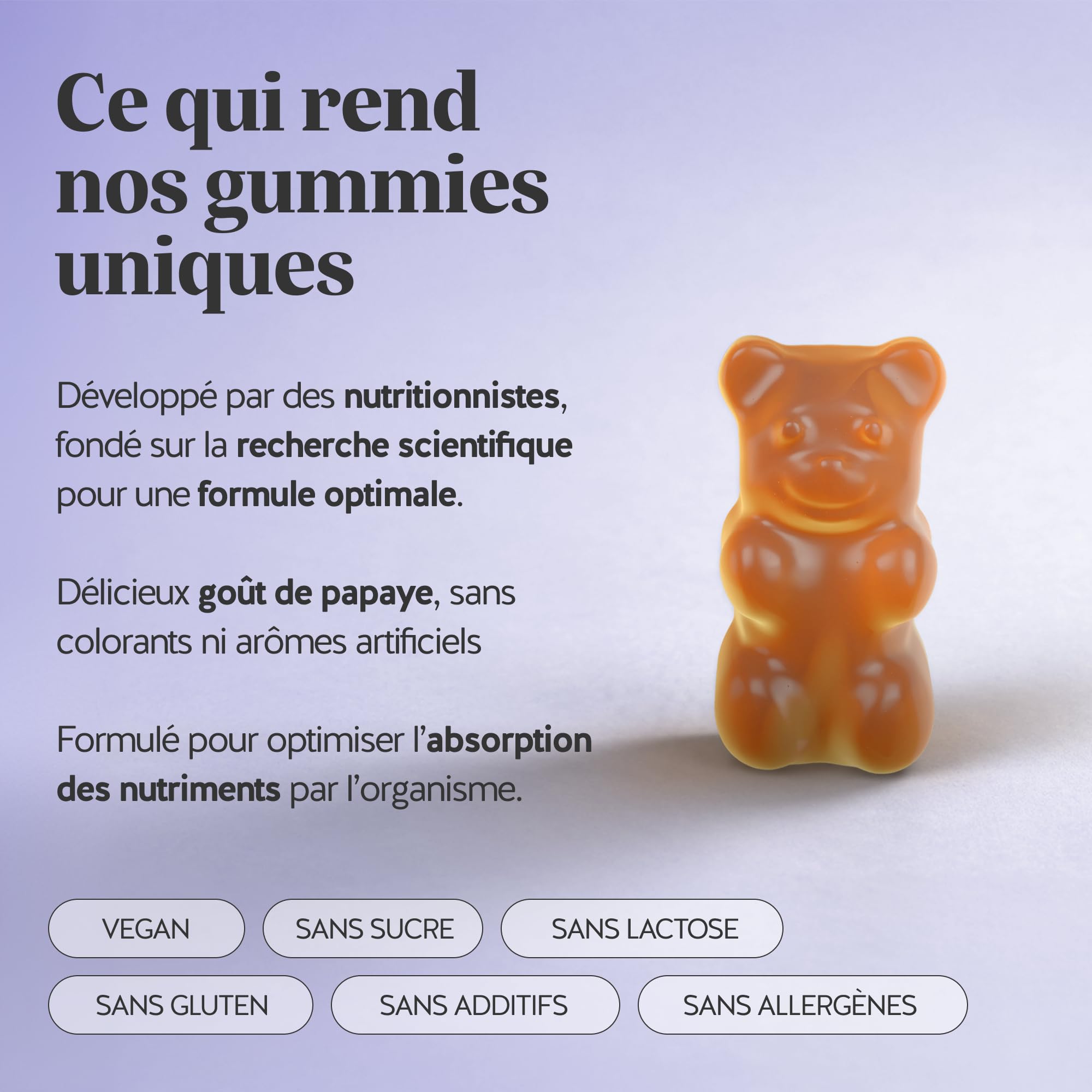 Bears with Benefits - Gummies Multivitamines Femme - 90 unités