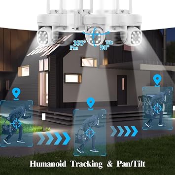 5MP Wireless Camera PT for Security Camera System Outdoor Camera Extend