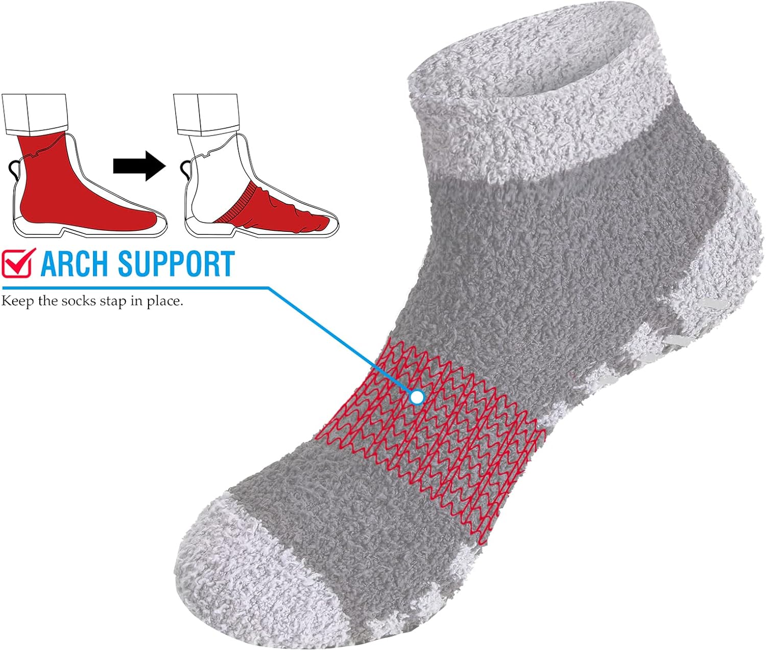 Buy YUEDGE Mens Fuzzy Socks,Winter Cozy Fluffy Sleeping Socks Men