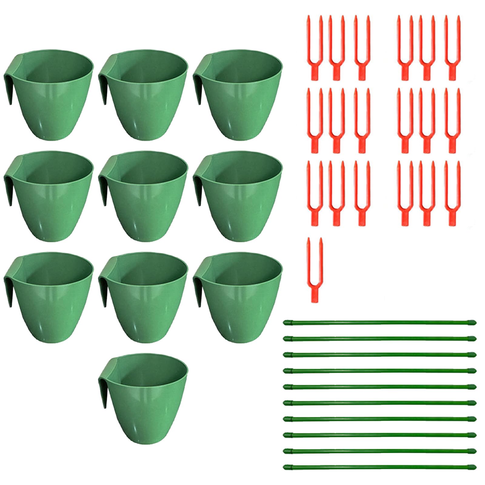 Linvimia Food Grade Propagation Cups Including Runner Forks and Breathable Structure for Efficient Strawberry Cultivation Rooting Plant Cups