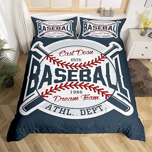 Miniatura 1 de Homewish Juego de ropa de cama para motocicleta, 2 piezas para niños, adolescentes, ATV Rider, funda de edredón impresa para vehículos motorizados y