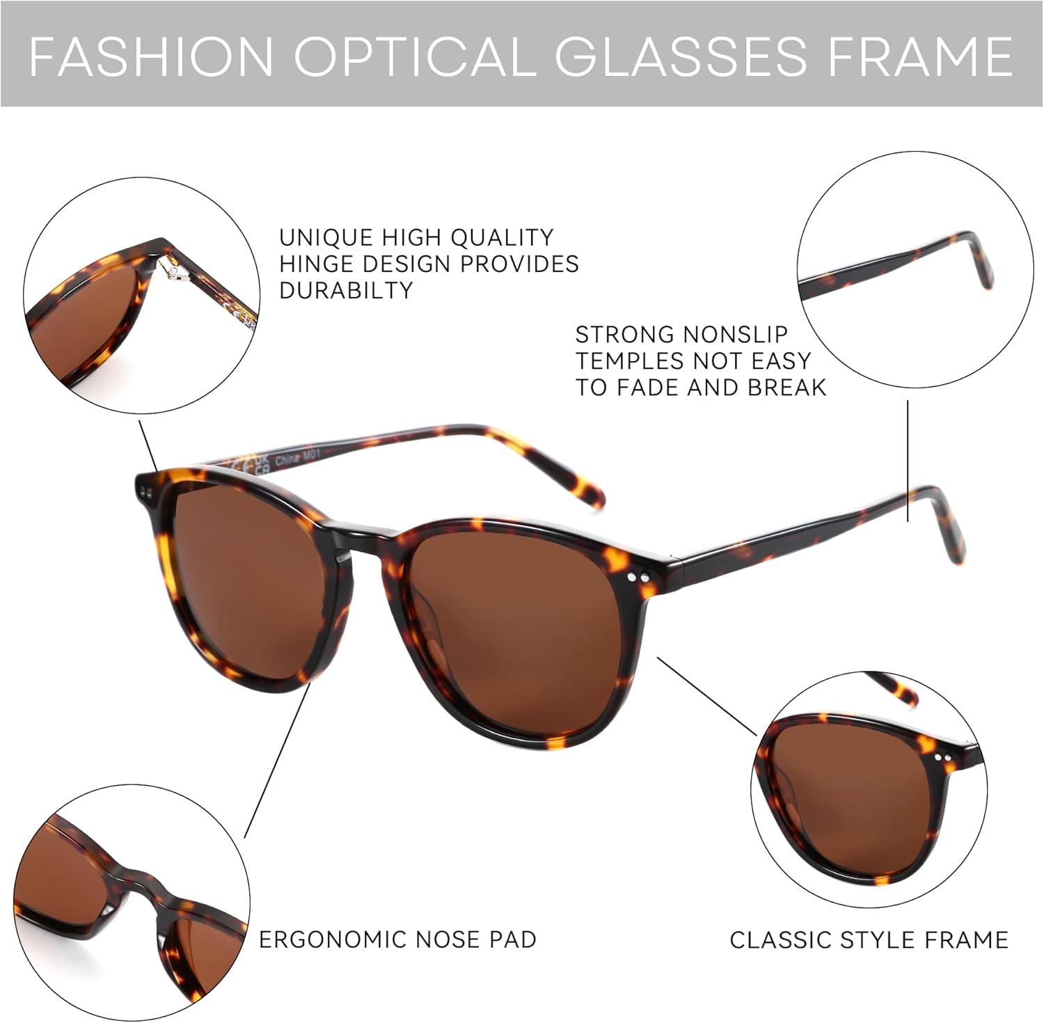 ZENOTTIC Round Polarized Sunglasses Women: UV400 Protection Classic Retro Circle Shades for Driving Fishing Golf Fashion - Image 7