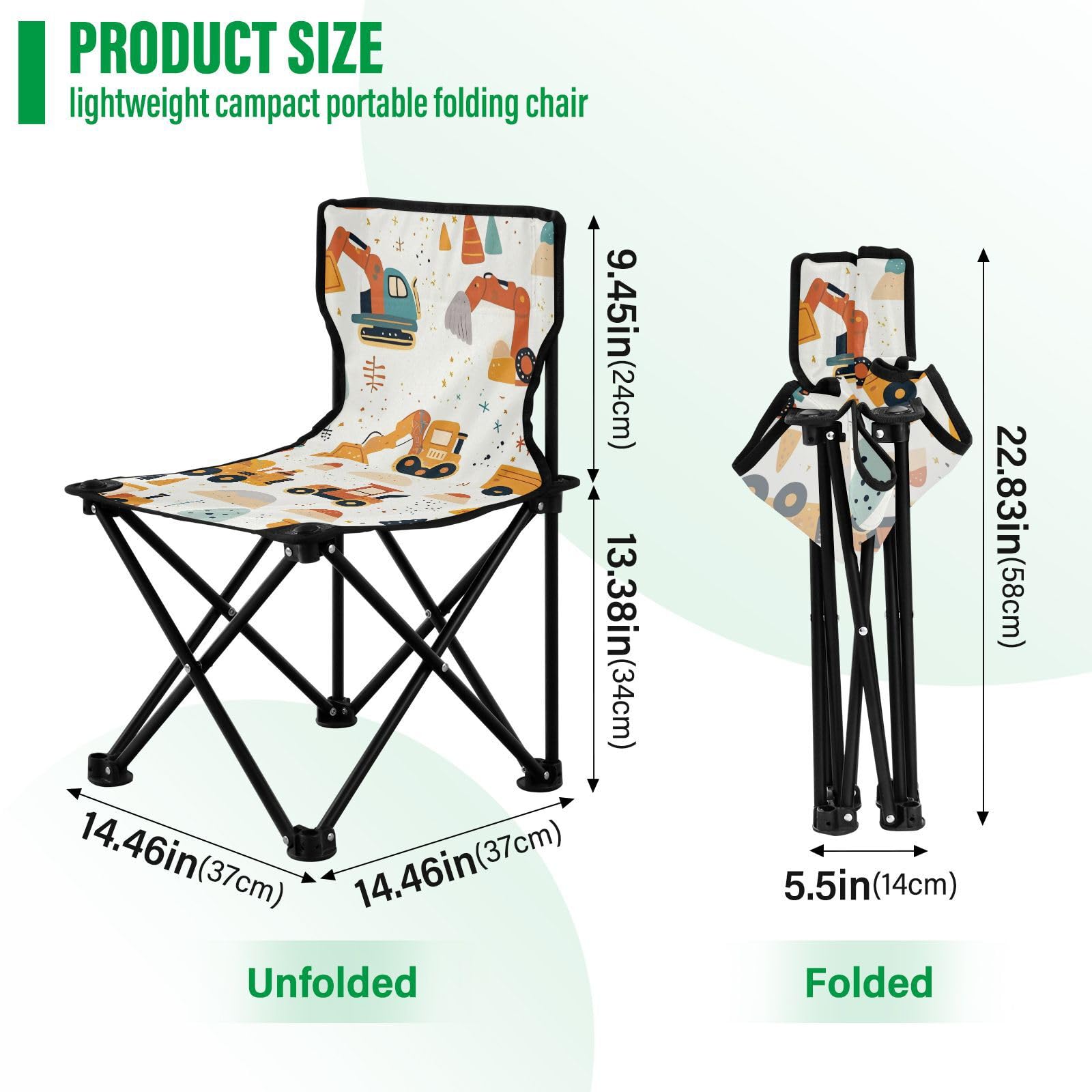 Amazon.com: GuoChe Construction Truck Kids Pattern Foldable Camp