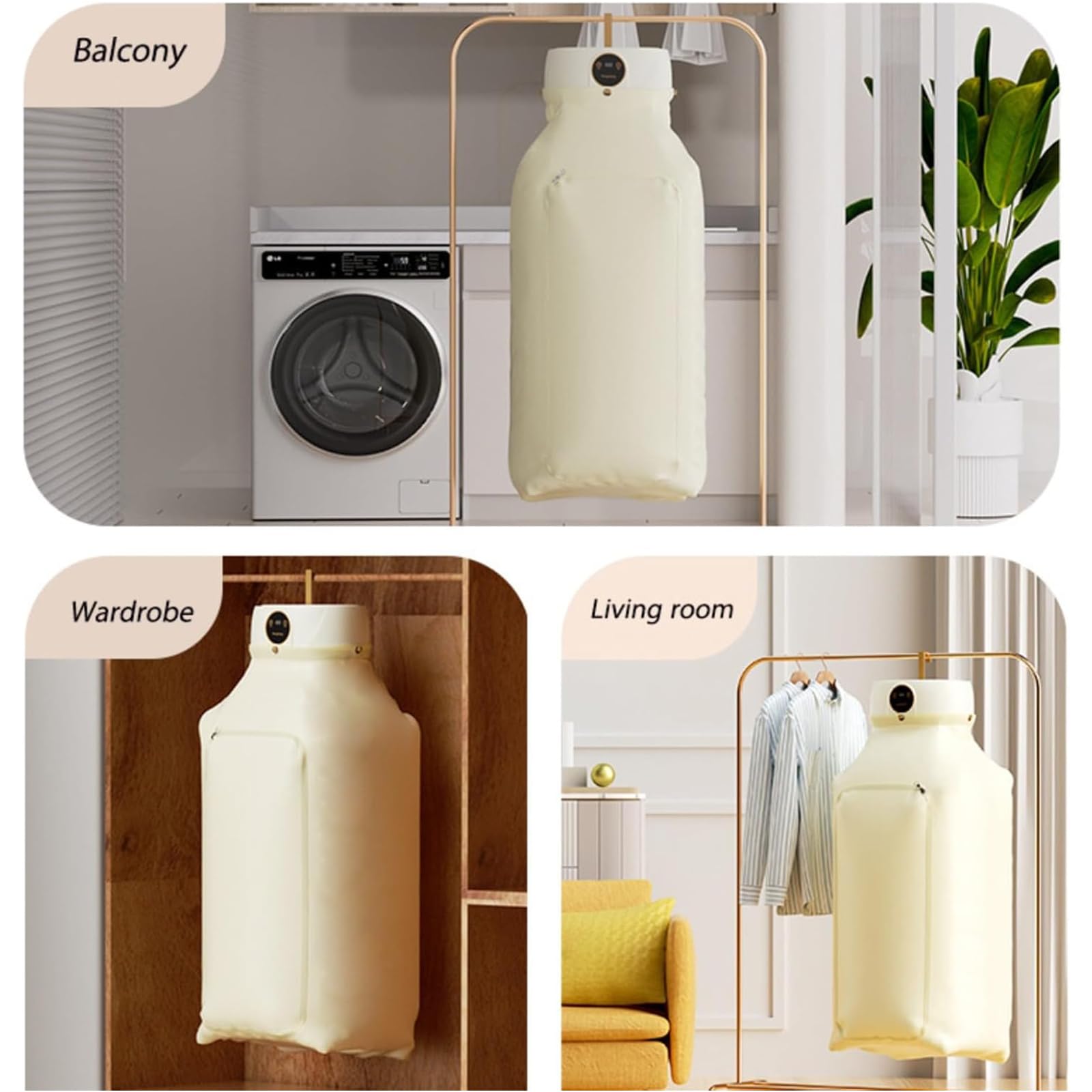 aironox defroisseur,sèche-linge gonflable portable sans fil avec défroisseur vapeur et système de pliage, télécommande sans fil, machine à repasser mains libres-A