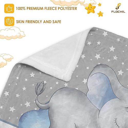 Miniatura 4 de Mantas de bebé personalizadas manta de bebé personalizada manta de bebé con nombre para niños el mejor regalo para bebé elefante recién nacido 30 x