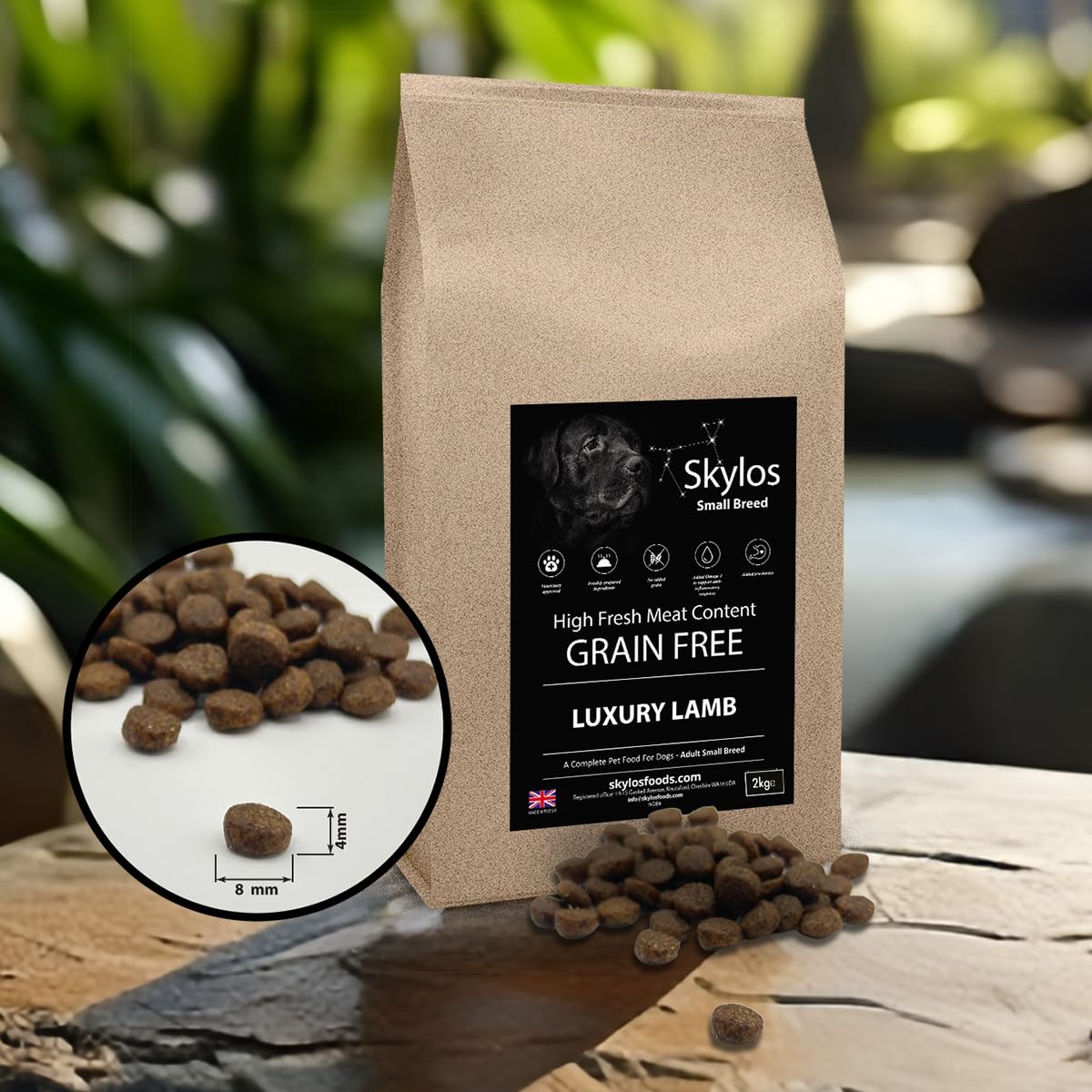 Skylos Small Breed Dog Food 2kg & 6kg (2kg, SB Luxury Lamb)
