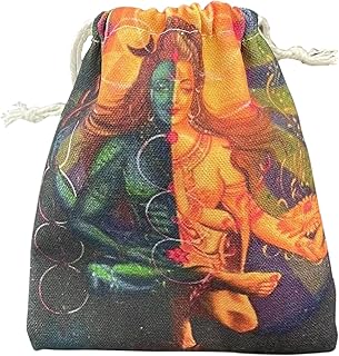 5 Pcs dados - Bolsas com cordão,Bolsa armazenamento lona Bolsa armazenamento dados cartão tarô cristal com cordão Bolsa porta-cartão tarô Bolsa joias Money money