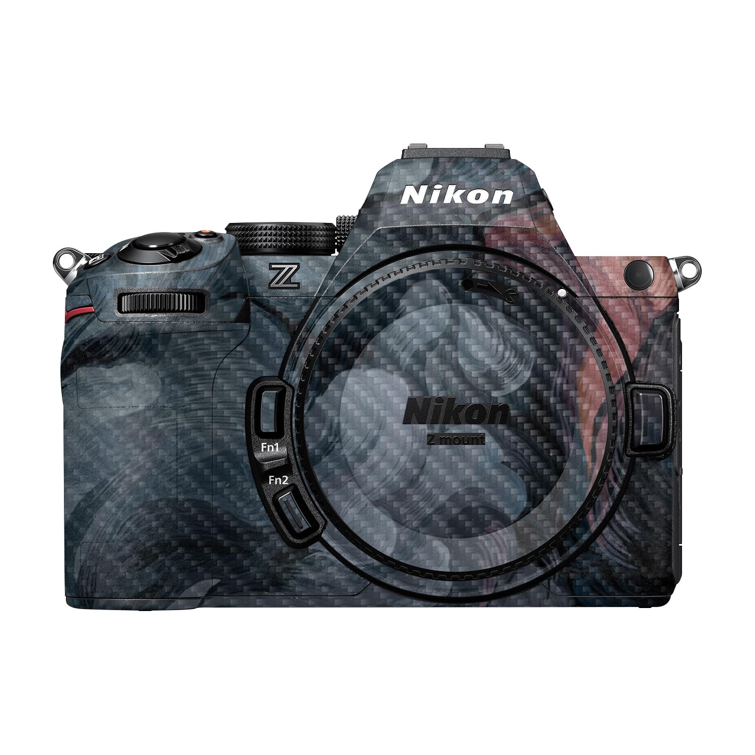 Carbon Fiber Camera Skin Compatible with Nikon Z5 II (2025) - Storm Cloud - Premium 3M Vinyl Protective Wrap Decal Cover - Easy to Apply | Crafted in the USA by MightySkins