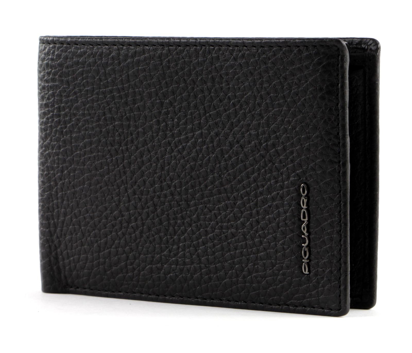 Piquadro Modus Portafoglio da uomo in pelle con flap portadocumenti a due scomparti e schermatura RFID