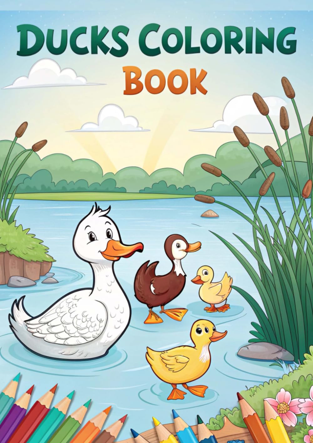 Duck Coloring Book | 50 Page Bird and Animal Art: Relaxing and Fun Duck Coloring Pages for Kids and Adults – 50 Detailed Bird and Animal Illustrations (Coloring Books)