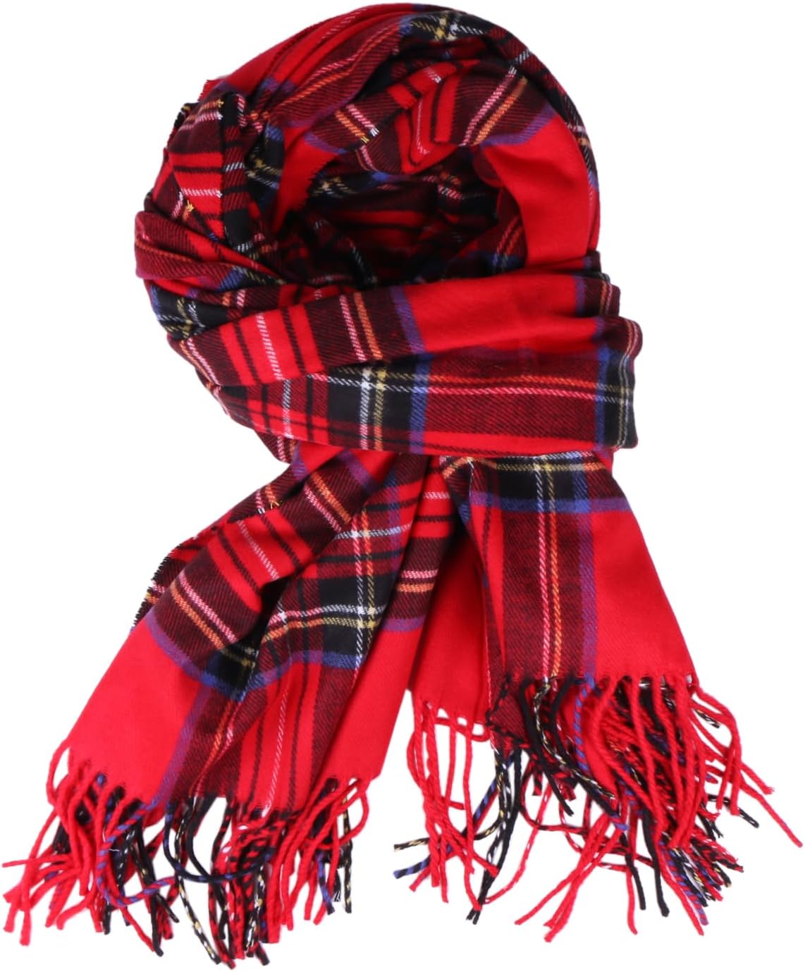 TZ Promise Women Tartan Plaid Scarf Warm Soft Cashmere Feel Giant Winter Shawl Wrap