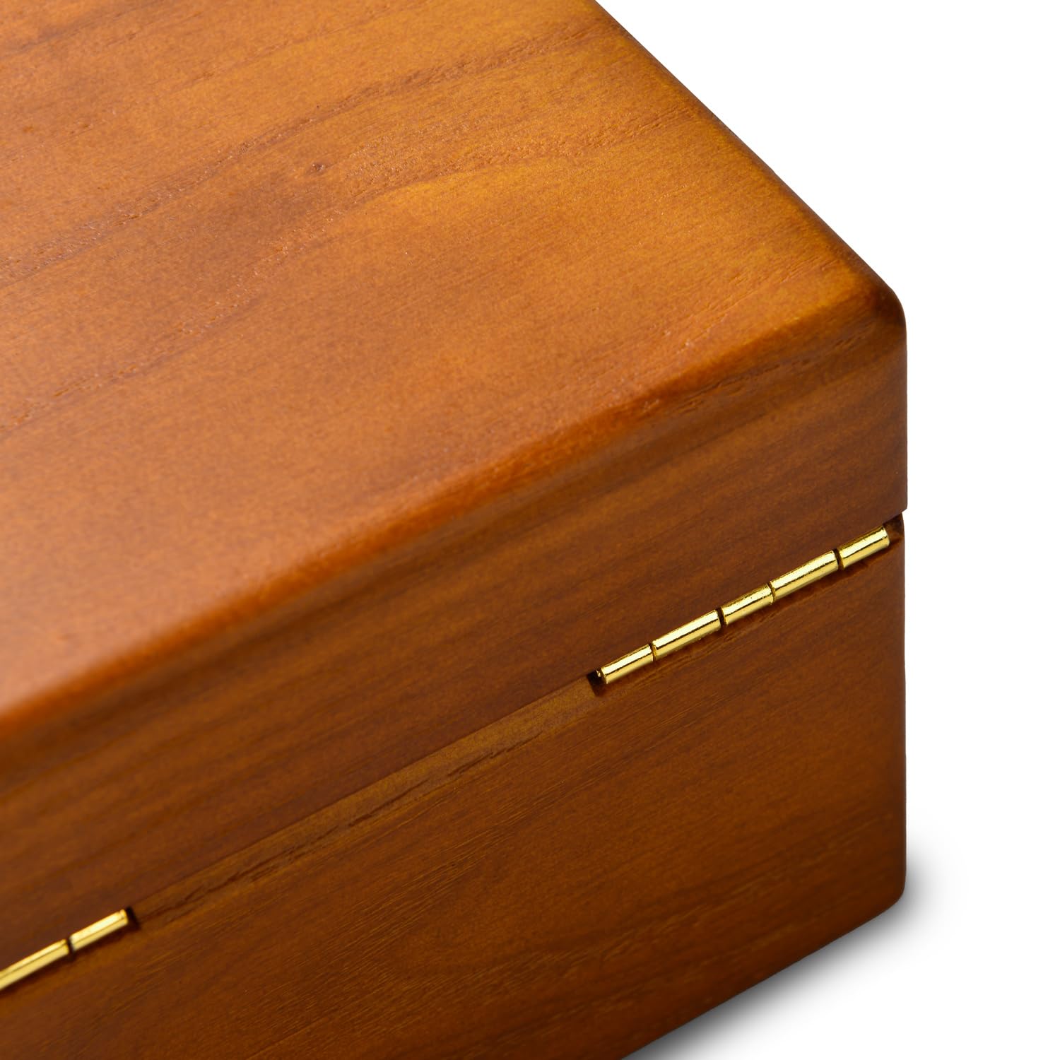 Oirlv Massivholz Uhrenbox für 1 Uhr,Uhrenaufbewahrung Armbandbox Halskettenbox Halskettenaufbewahrung(Creme Weiß/Einzel)