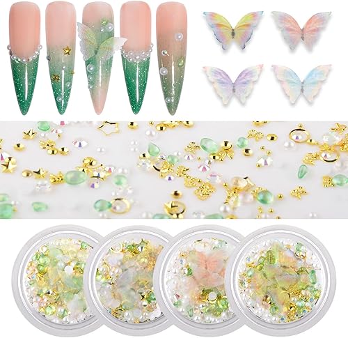 Miniatura 9 de QIMYAR 6 colores de sirena para arte de uñas, copos de purpurina de colores, copos de uñas de sirena, calcomanías de lentejuelas para uñas, arte de