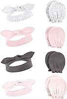 Vista 120 de Hudson Baby Conjunto de diadema de algodón y manoplas para rascar para bebé Unicornio