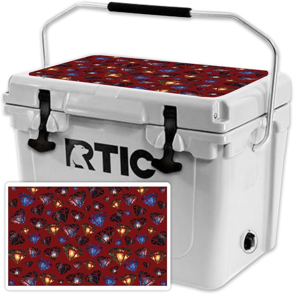 MightySkins (Cooler Not Included) Skin Compatible with RTIC 20 Cooler Lid (2017 Model) - Diamond Galaxy | Protective, Durable, and Unique Vinyl Decal wrap Cover | Easy to Apply | Made in The USA