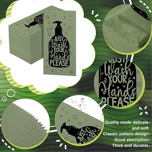 Vista 36 de Yexiya 200 toallas de papel desechables para invitados, toallas de mano desechables para baño, servilletas decorativas de baño para tocador, boda