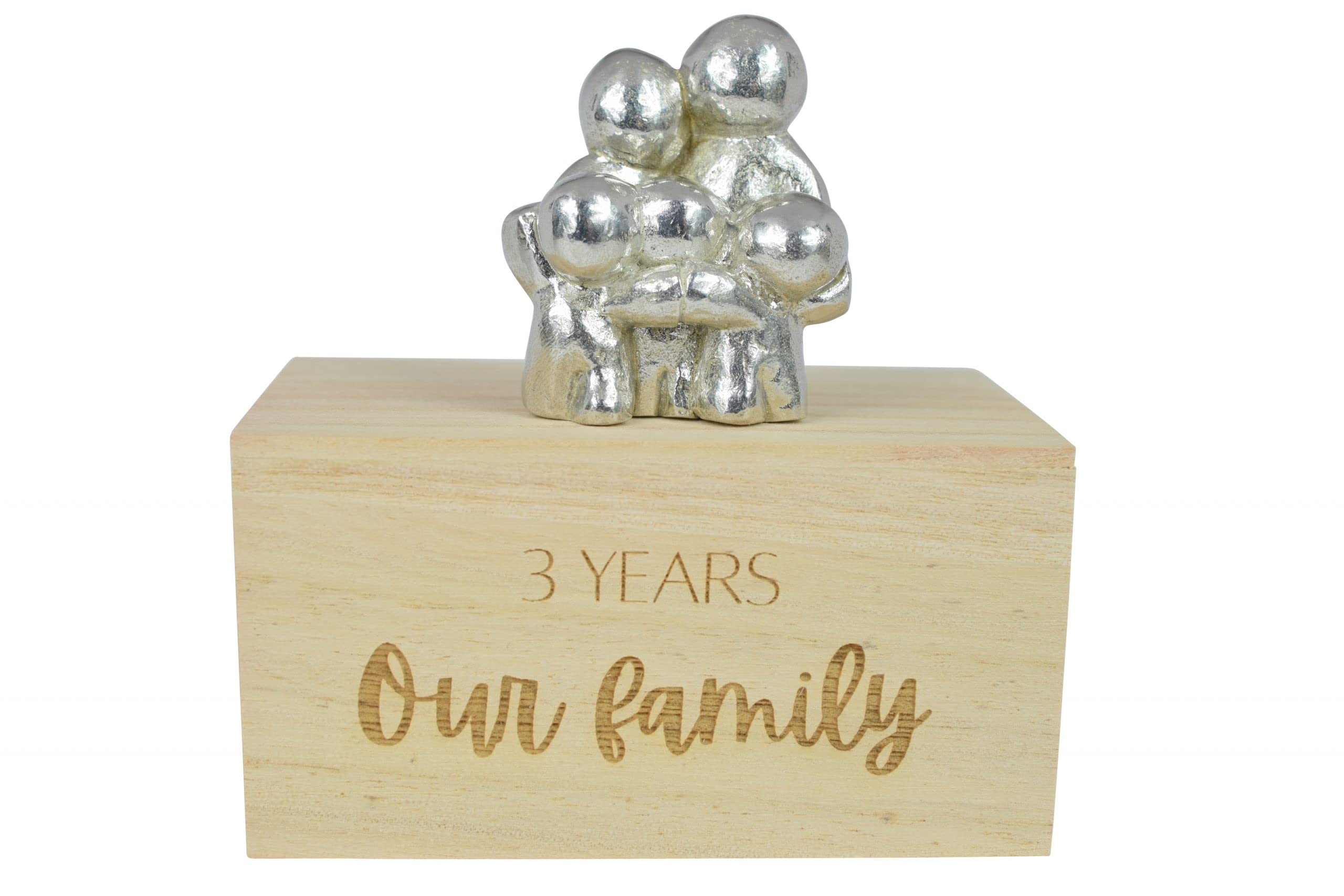 3 Year Anniversary Our Little Hugging Family Choose Amount of Children (3 Children)