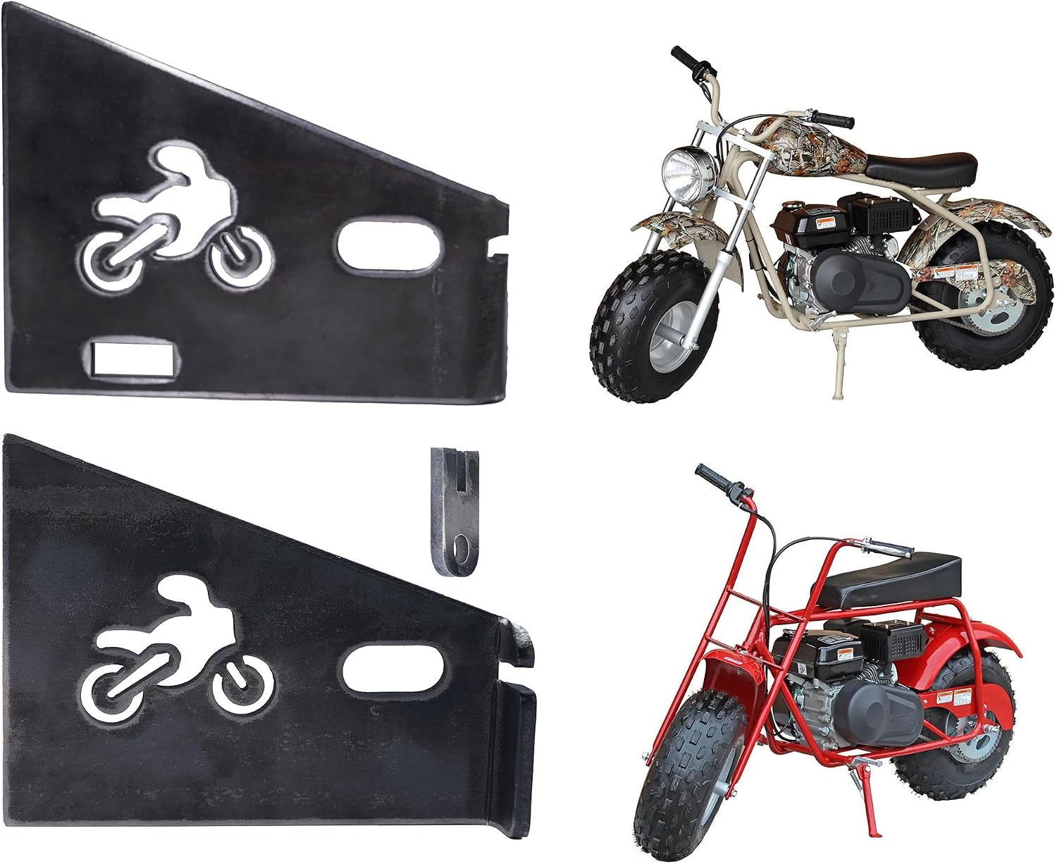 JMCHstore 6'' Drum Brake Mini bike Stretch Extension Tabs for Coleman CT200U CT200UEX BT200X 200cc Mini bike (Drum Brake Tab, 6 inch)
