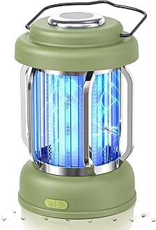 LiBaPortable Outdoor Bug Zapper, Electric Mosquito Killer Lamp for Camping, Patio, Garden, Kitchen - Rechargeable, Waterproof, Lighting and Mosquito Killer 2 in 1