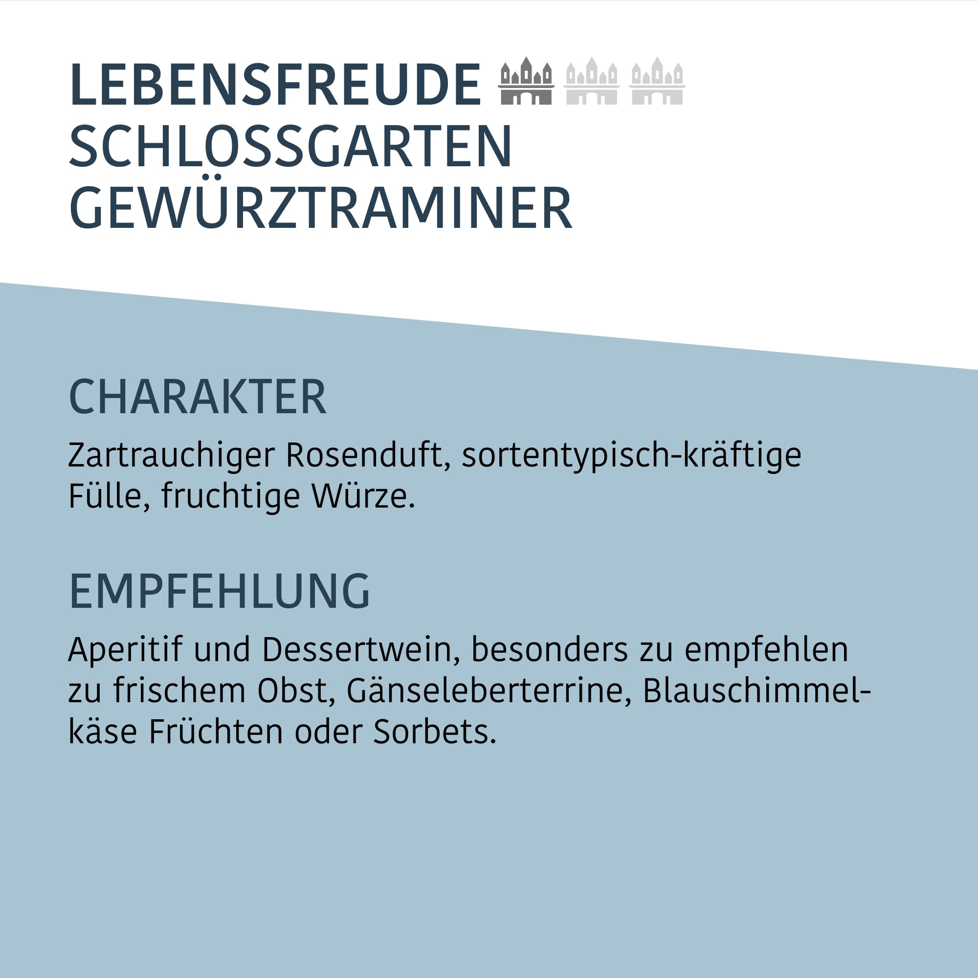 Burkheimer Gewürztraminer Weißwein lieblich Spätlese - aus dem Schlossgarten mit zartrauchigem Rosenduft und fruchtiger Würze - Lebensfreude Kollektion - vom Kaiserstuhl (6 x 0,75l)