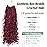 Eerya Goddess Box Braids Crochet Hair 10 Inch 8 Packs Pre-looped Bohemian Crochet Boho Box Braids With Curly Ends Burgundy Synthetic Hair Extensions 3X Crochet Braids Hair for Women (10 inch, BUG)