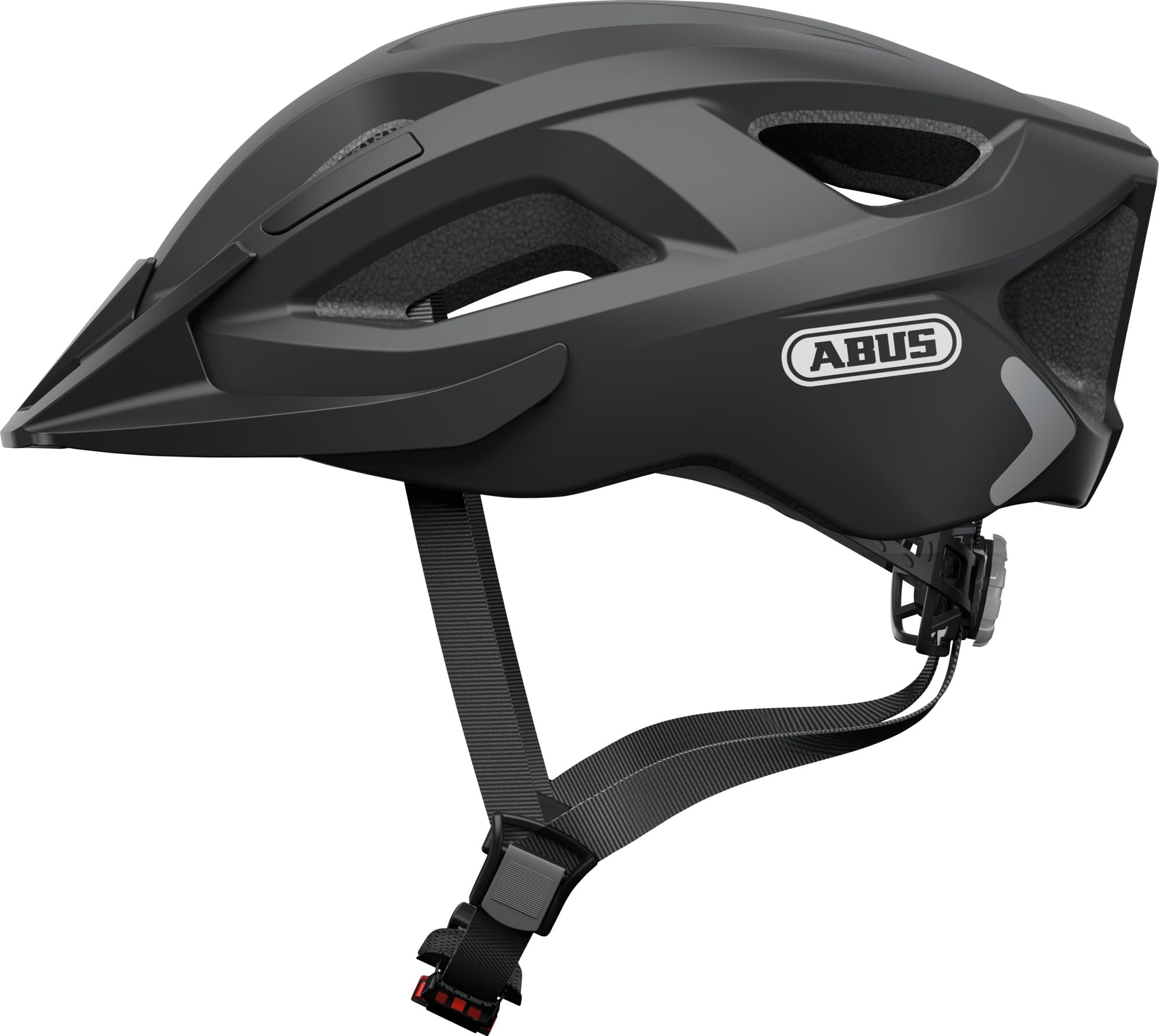 ABUS Casco de Bicicleta Aduro 2.0 con Luz, Negro Mate, Talla M