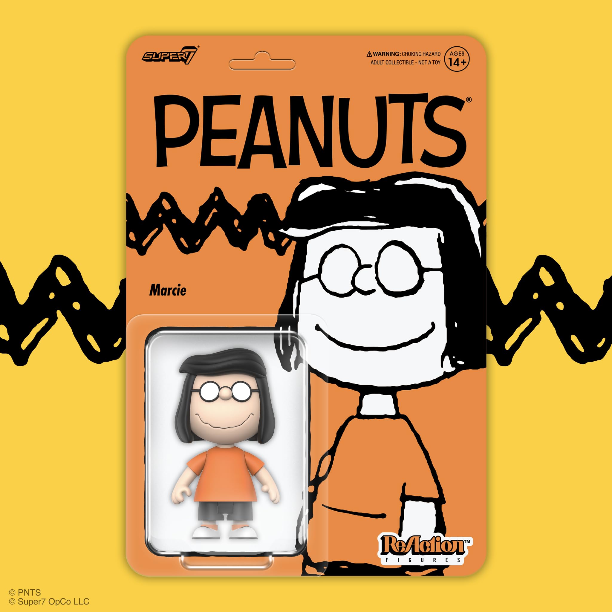 Amazon.com: Super7 Reaction Figure Peanuts Marcie - 3.75